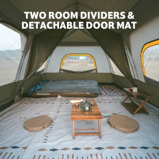 Naturehike Cape Automatic 6 Person Camping Tent - Light Brownish Gray